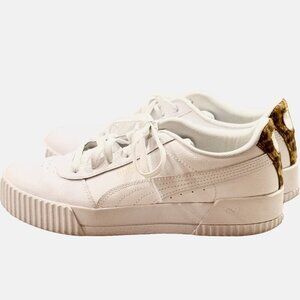 Puma Carina Leopard Heel Sneaker Retro - Size 8